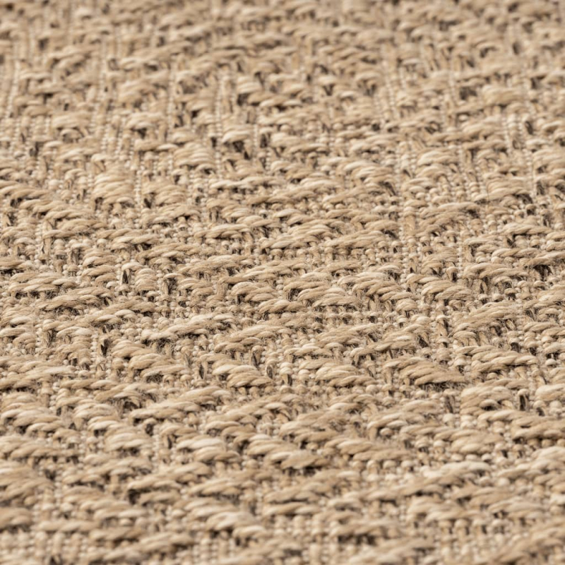 Teppich ZIZUR 160 cm Jute-Optik Indoor und Outdoor