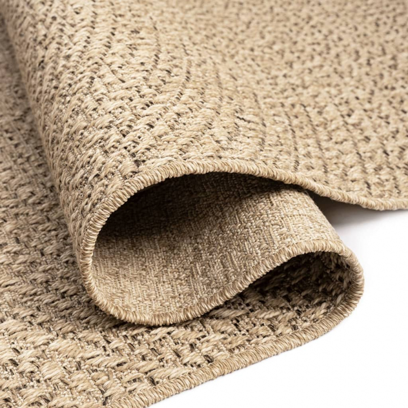 Teppich ZIZUR 120x170 cm Jute-Optik Indoor und Outdoor