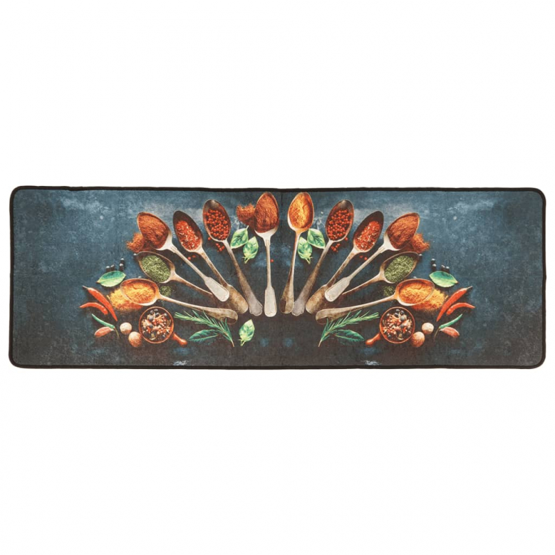 Küchenteppich Mehrfarbig 60x180 cm Waschbar Rutschfest