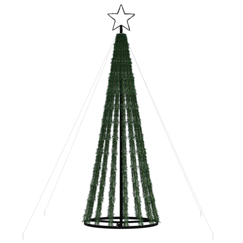 Weihnachtsbaum Kegelform 275 LEDs Blau 180 cm