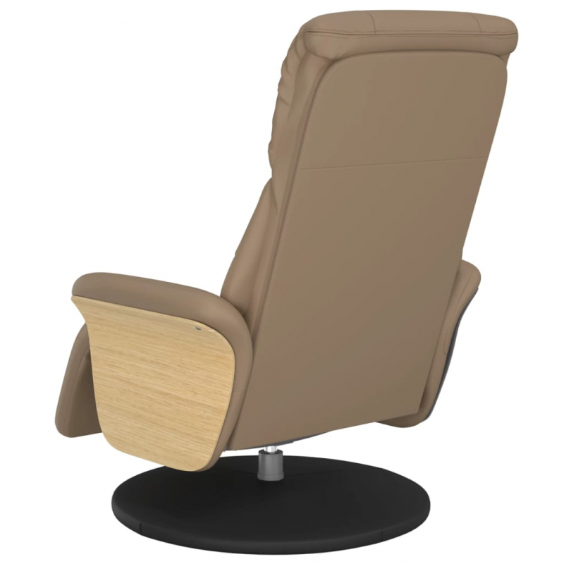 Relaxsessel mit Fußteil Cappuccino-Braun Kunstleder