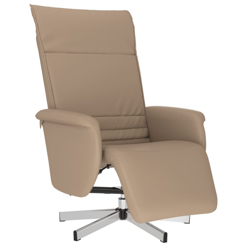 Relaxsessel mit Fußteil Cappuccino-Braun Kunstleder