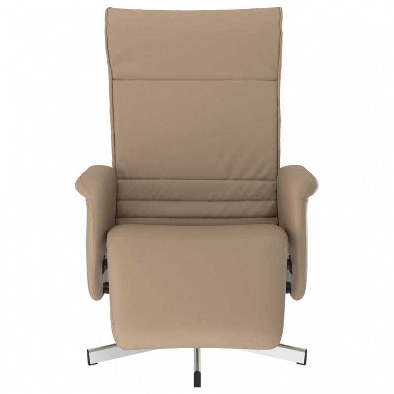 Relaxsessel mit Fußteil Cappuccino-Braun Kunstleder