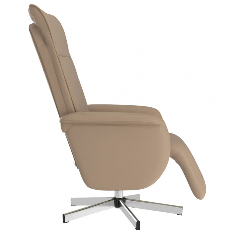 Relaxsessel mit Fußteil Cappuccino-Braun Kunstleder