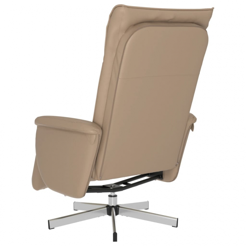 Relaxsessel mit Fußteil Cappuccino-Braun Kunstleder