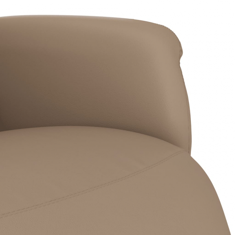 Relaxsessel mit Fußteil Cappuccino-Braun Kunstleder