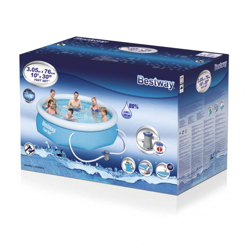 Bestway Swimmingpool Set Fast Set 305x76 cm 57270