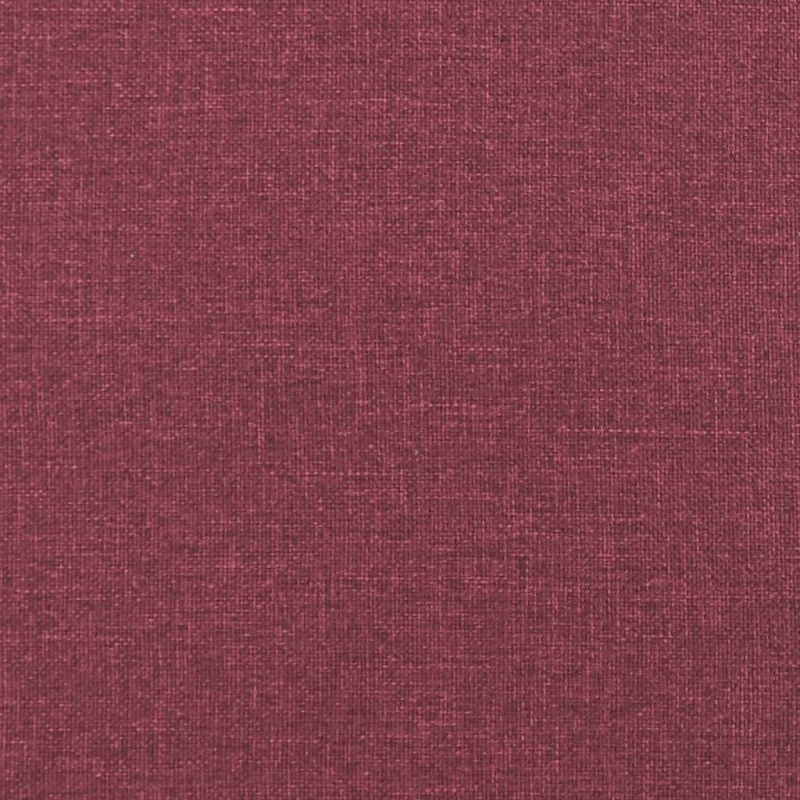 2-Sitzer-Sofa mit Zierkissen Weinrot 120 cm Stoff