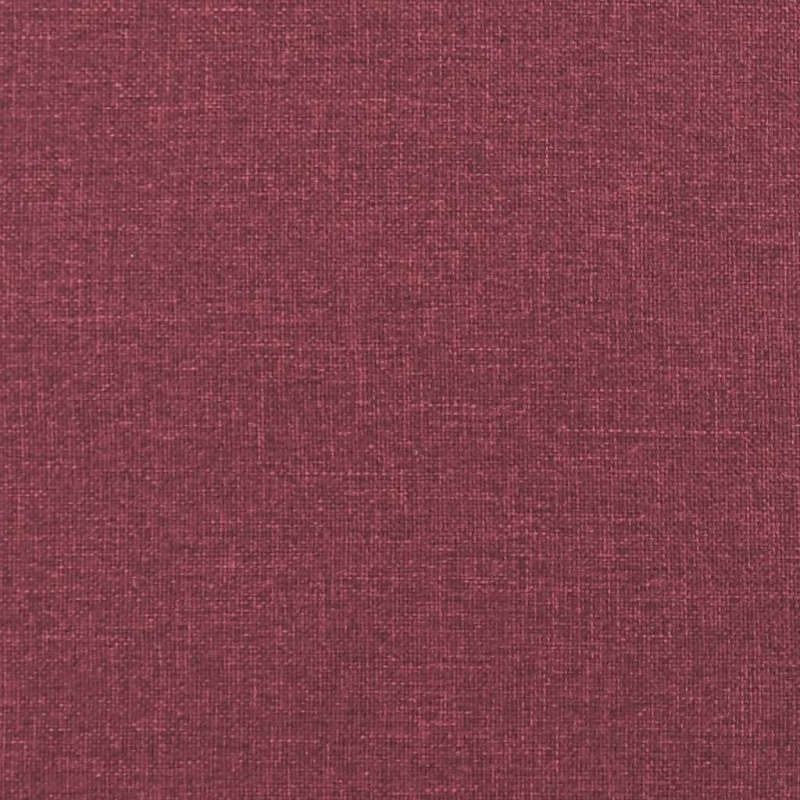 2-Sitzer-Sofa mit Zierkissen Weinrot 140 cm Stoff
