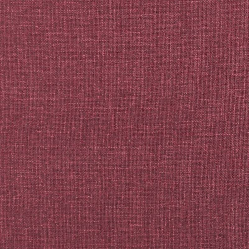2-Sitzer-Sofa mit Zierkissen Weinrot 120 cm Stoff