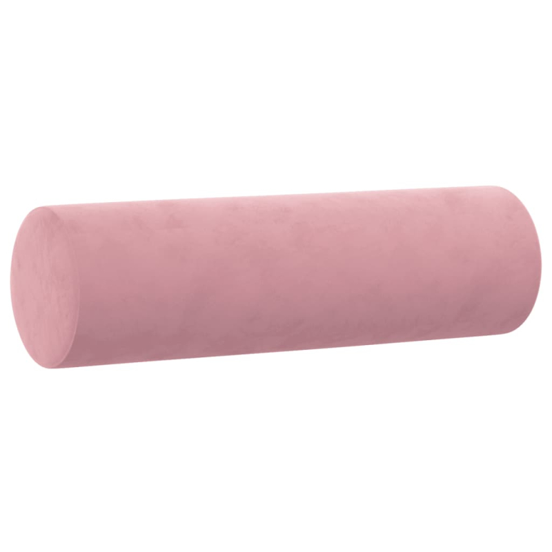 2-Sitzer-Sofa mit Zierkissen Rosa 120 cm Samt