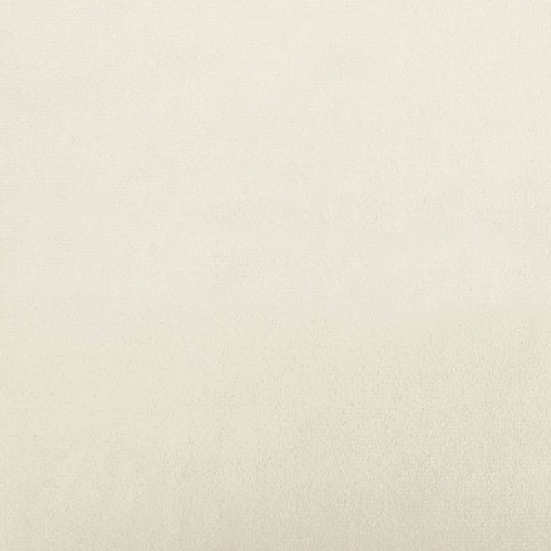 2-Sitzer-Sofa mit Zierkissen Creme 140 cm Samt