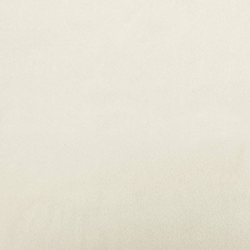 3-Sitzer-Sofa mit Zierkissen Creme 180 cm Samt