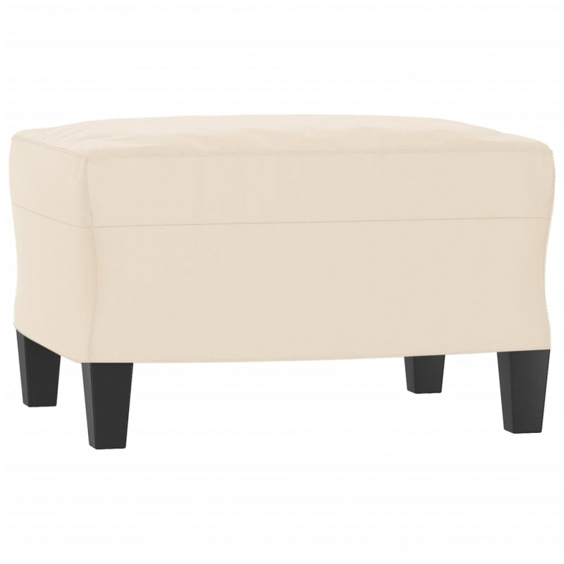 3-tlg. Sofagarnitur mit Kissen Beige Mikrofasergewebe