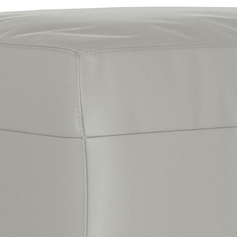 3-tlg. Sofagarnitur mit Kissen Hellgrau Mikrofasergewebe