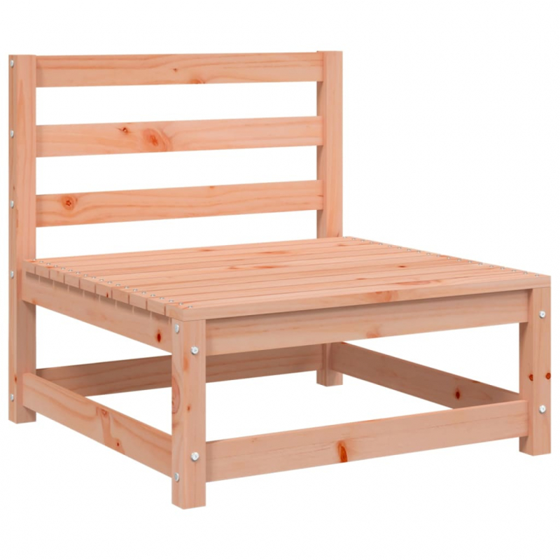 Gartensofa mit Hocker 2-Sitzer Massivholz Douglasie