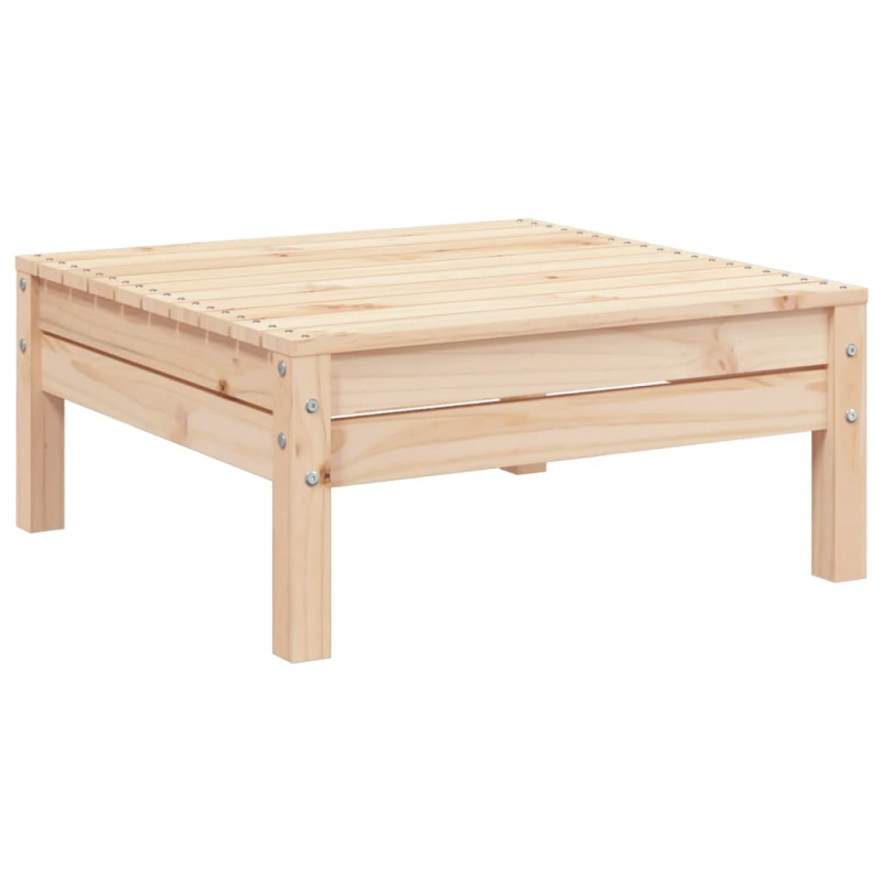 Gartensofa 2-Sitzer mit Hocker Massivholz Kiefer