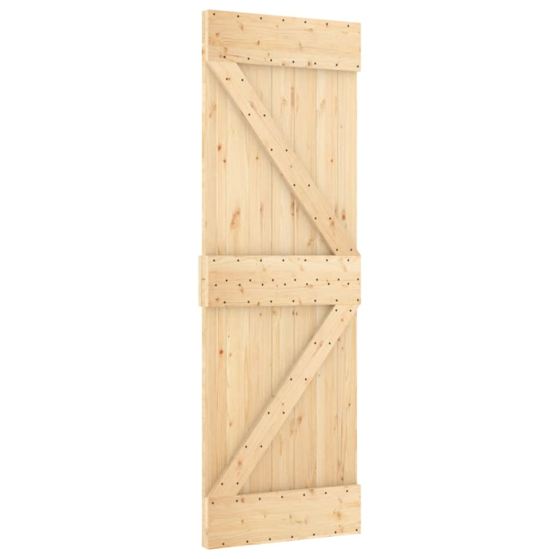 Schiebetür mit Beschlag 70x210 cm Massivholz Kiefer