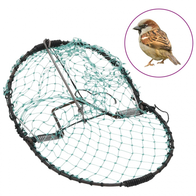 Vogelfalle Grün 20 cm Stahl