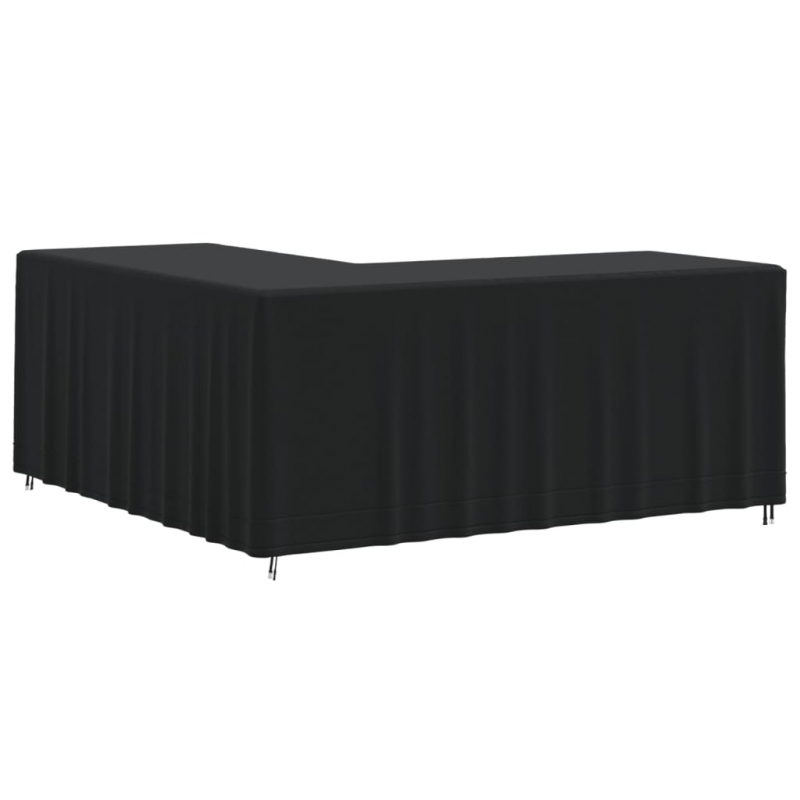 Gartensofa-Abdeckungen 2 Stk. L-Form 215x215x86 cm 420D Oxford