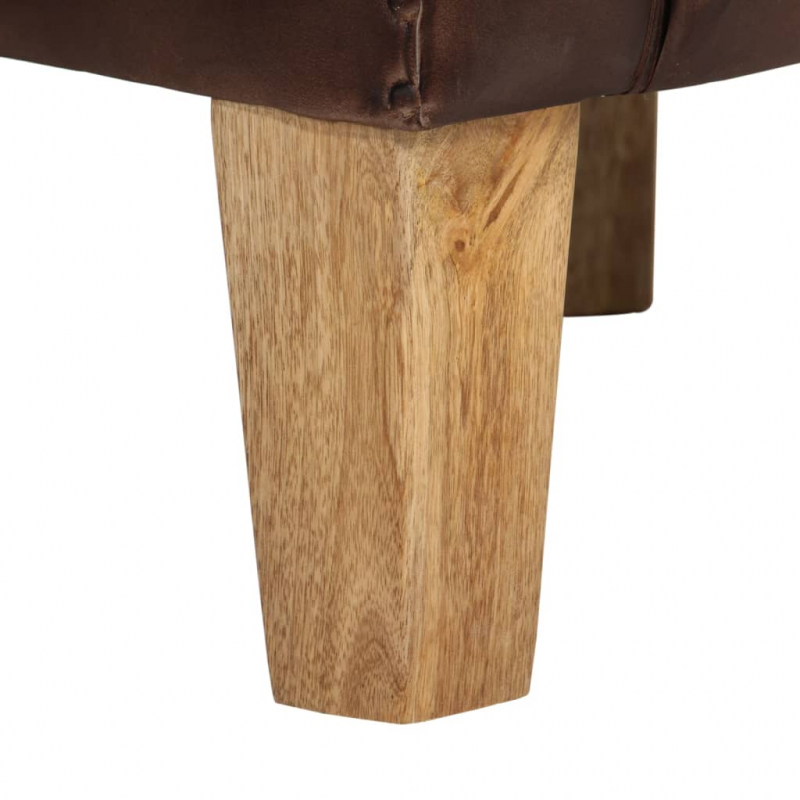 Sessel Dunkelbraun Echtleder