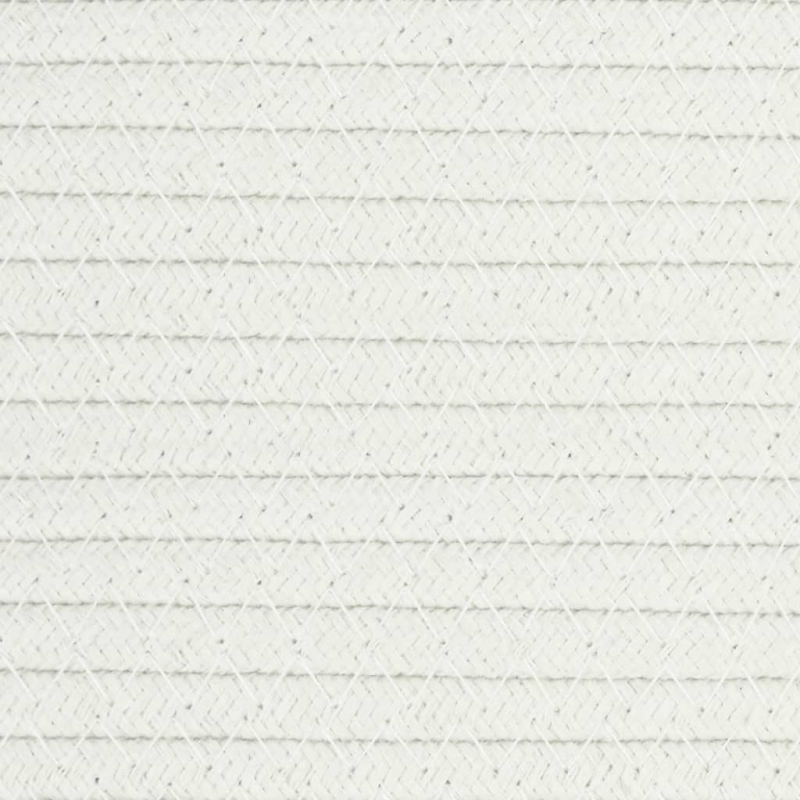 Aufbewahrungskorb Braun und Weiß Ø40x35 cm Baumwolle