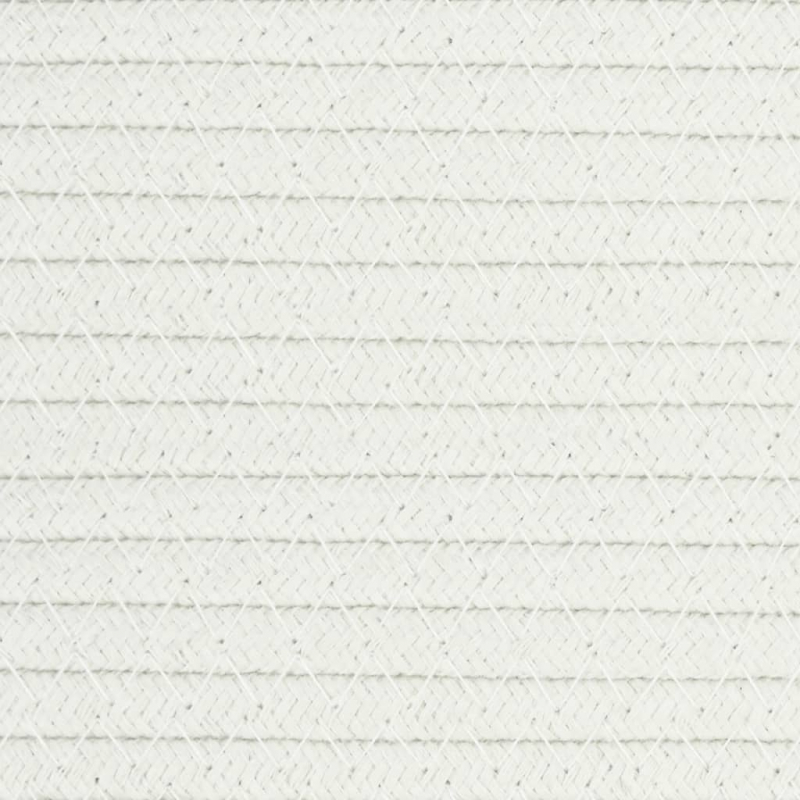 Wäschekorb Beige und Weiß Ø60x36 cm Baumwolle
