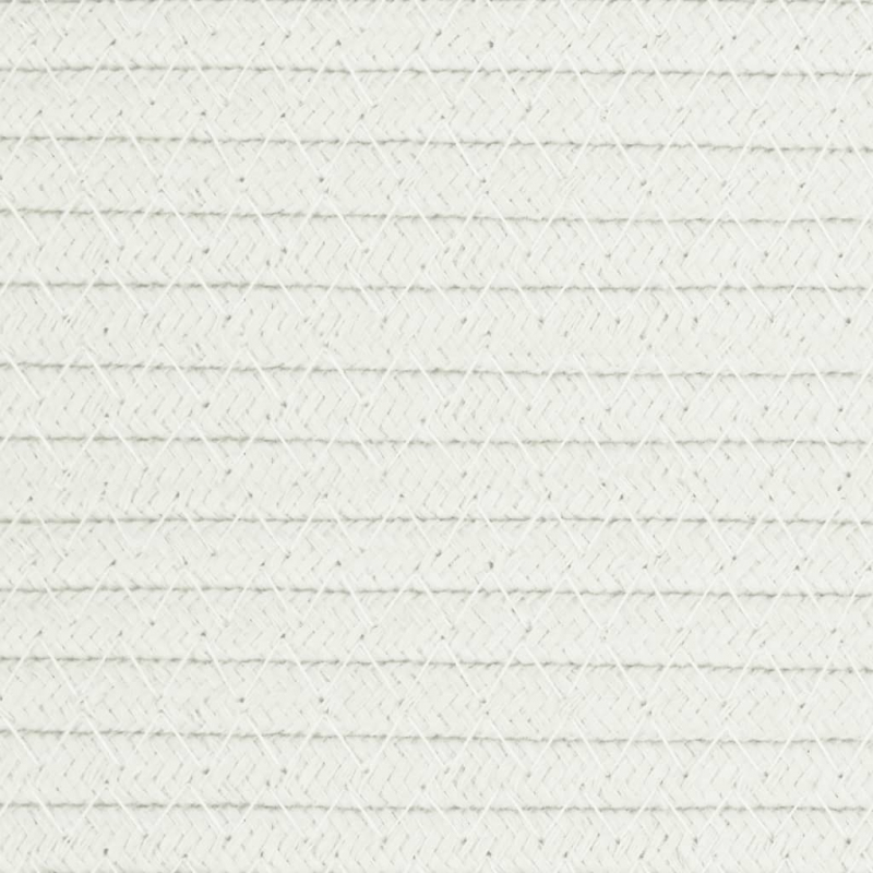 Wäschekorb Braun und Weiß Ø60x36 cm Baumwolle