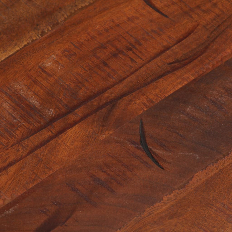 Tischplatte Ø 50x2,5 cm Rund Altholz Massiv