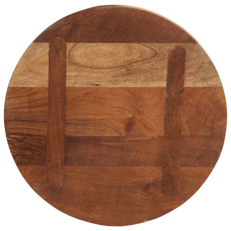 Tischplatte Ø 60x3,8 cm Rund Altholz Massiv