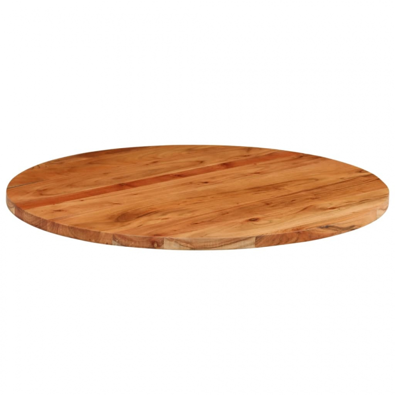 Tischplatte Ø70x3,8 cm Rund Massivholz Akazie