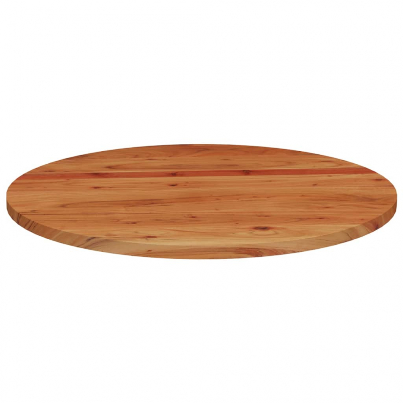 Tischplatte Ø80x2,5 cm Rund Massivholz Akazie