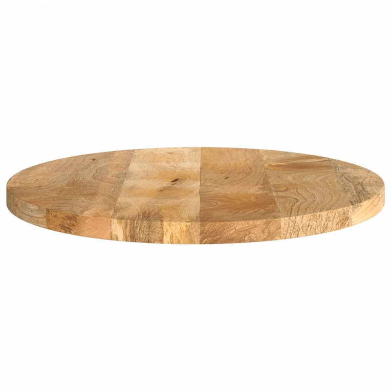 Tischplatte Ø 50x3,8 cm Rund Massivholz Mango