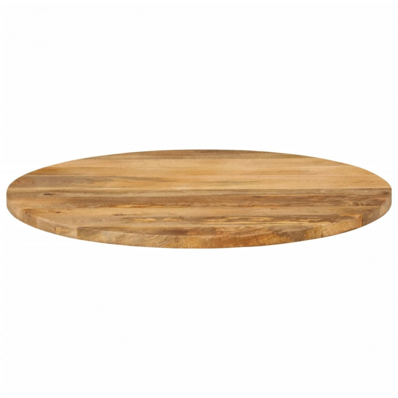 Tischplatte Ø 90x2,5 cm Rund Massivholz Mango