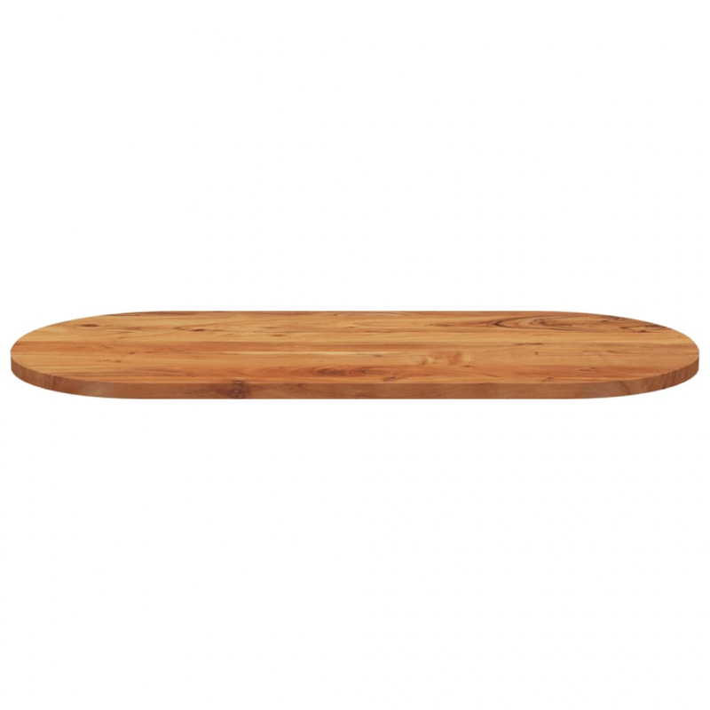 Tischplatte 90x40x2,5 cm Oval Massivholz Akazie