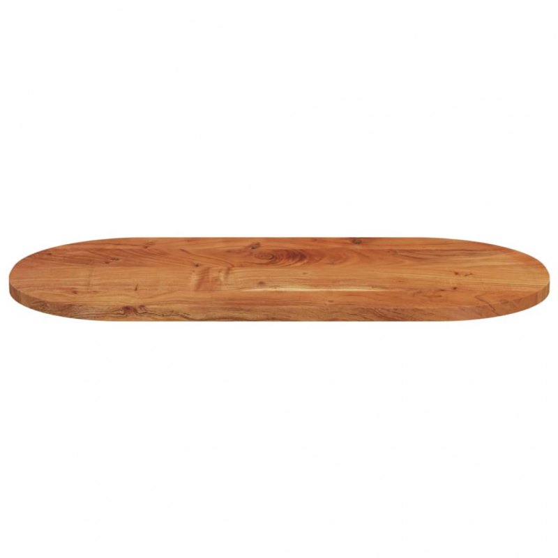 Tischplatte 100x50x3,8 cm Oval Massivholz Akazie