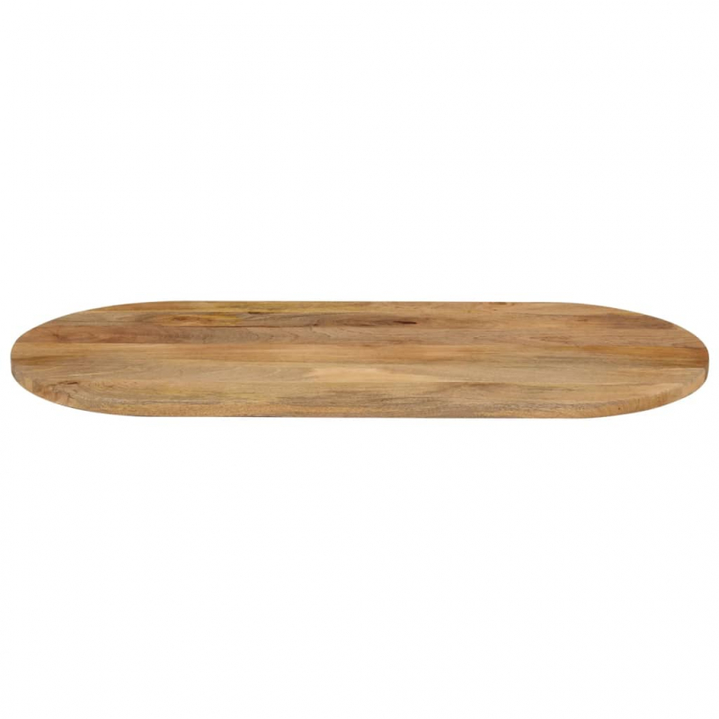 Tischplatte 120x50x3,8 cm Oval Massivholz Mango
