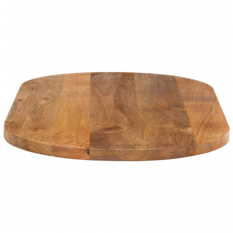 Tischplatte 100x40x2,5 cm Oval Massivholz Mango