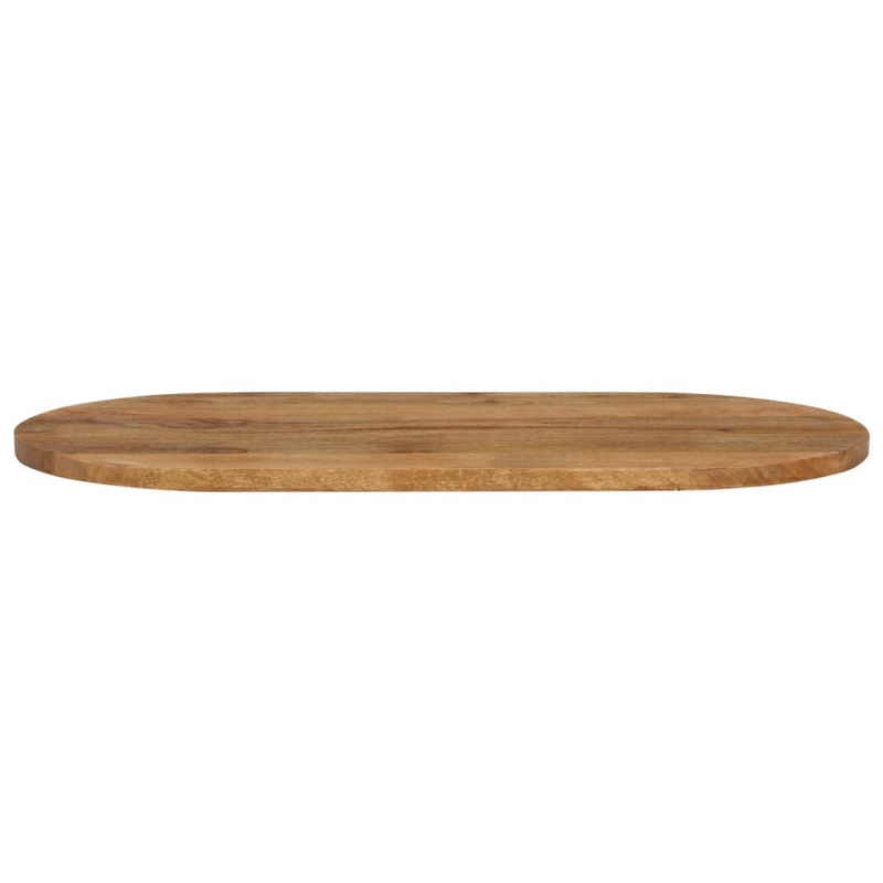 Tischplatte 110x50x2,5 cm Oval Massivholz Mango