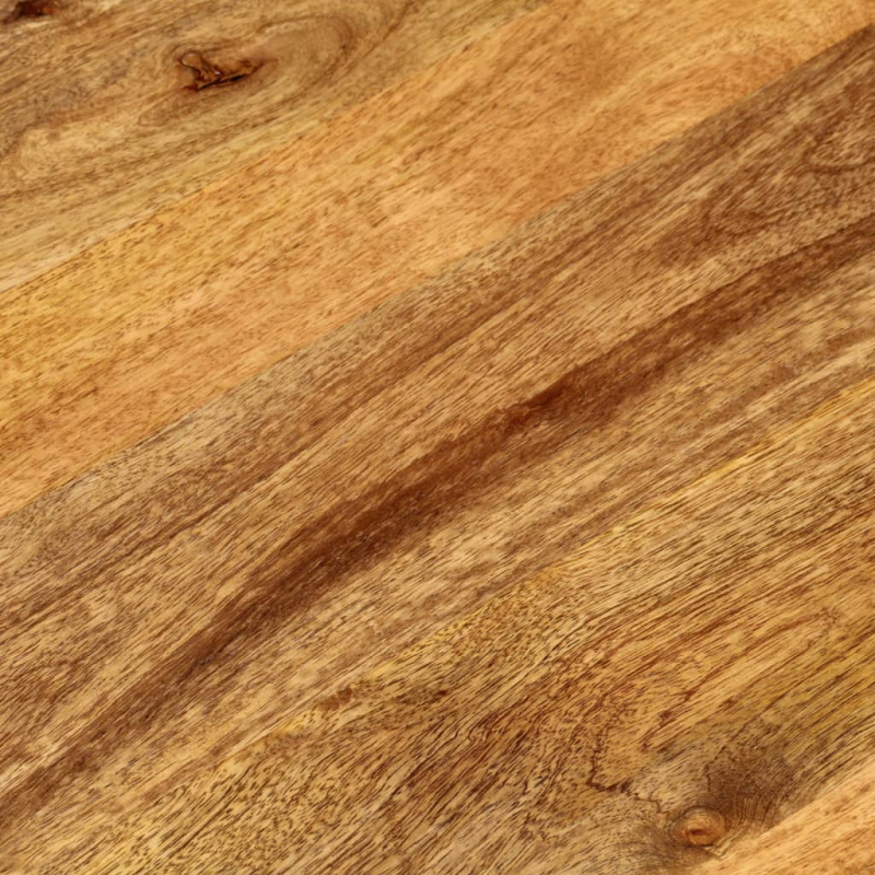 Tischplatte 110x50x2,5 cm Oval Massivholz Mango