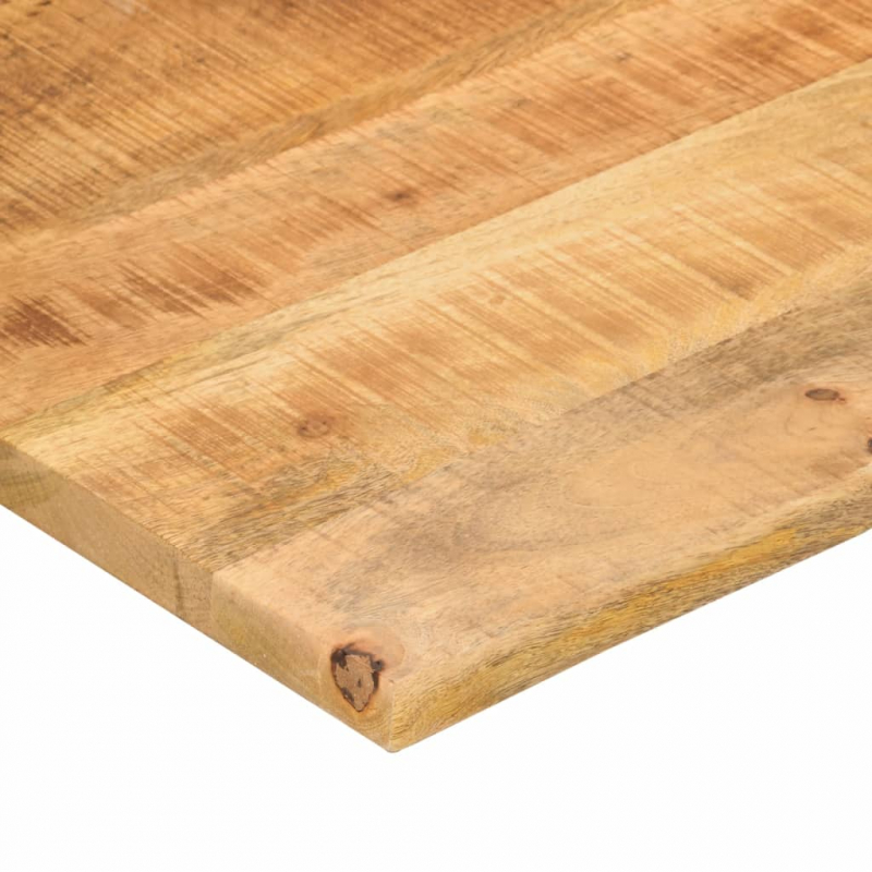 Schreibtischplatte mit Aussparung 110x50x2,5cm Massivholz Mango