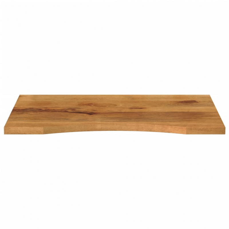 Schreibtischplatte mit Aussparung 90x50x2,5 cm Massivholz Mango