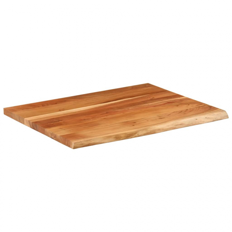 Schreibtischplatte 90x80x2,5 cm Massivholz Akazie Baumkante