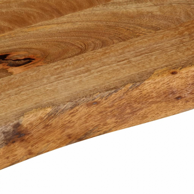 Tischplatte mit Baumkante 70x20x2,5 cm Massivholz Mango