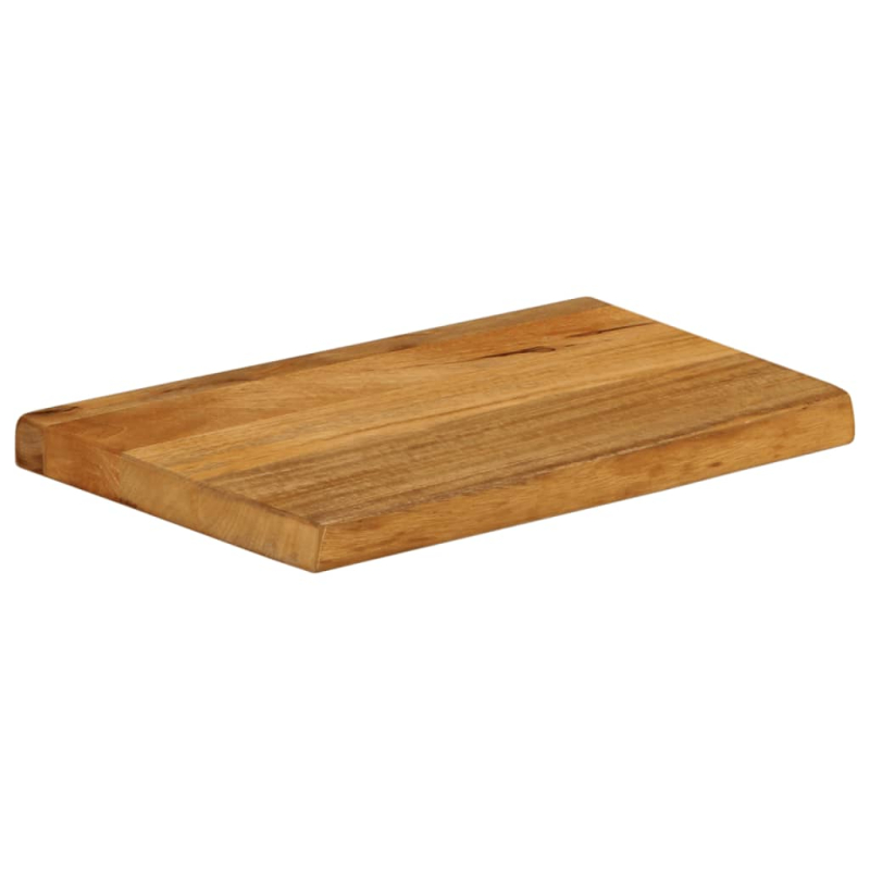 Tischplatte mit Baumkante 40x30x2,5 cm Massivholz Mango