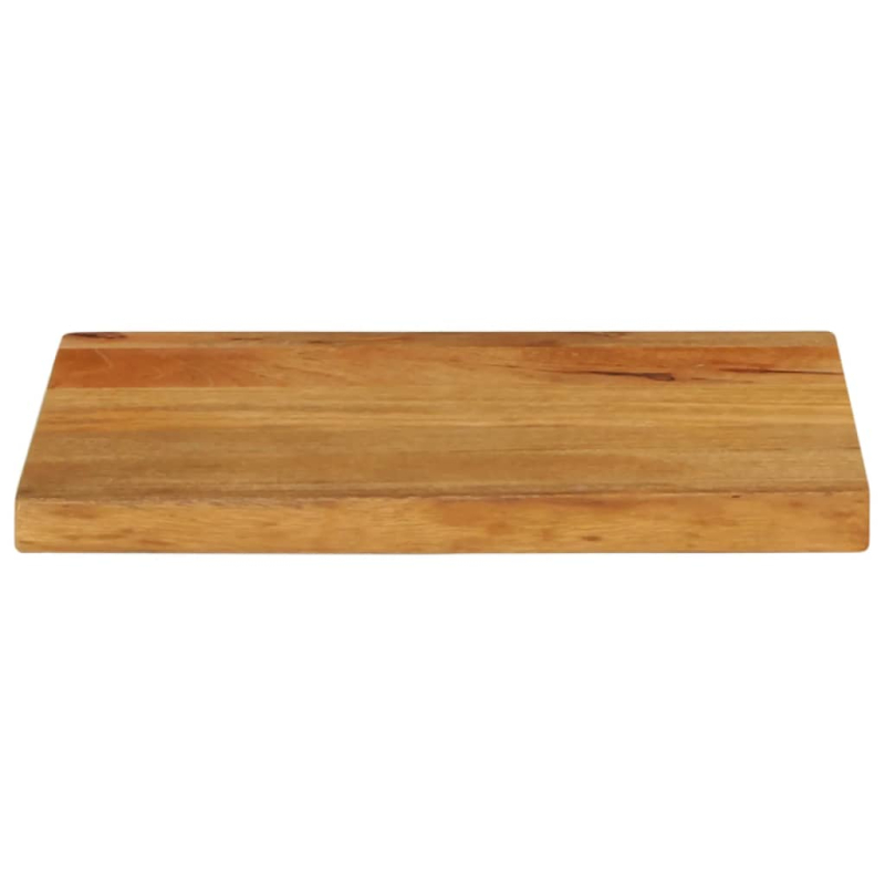 Tischplatte mit Baumkante 40x30x2,5 cm Massivholz Mango
