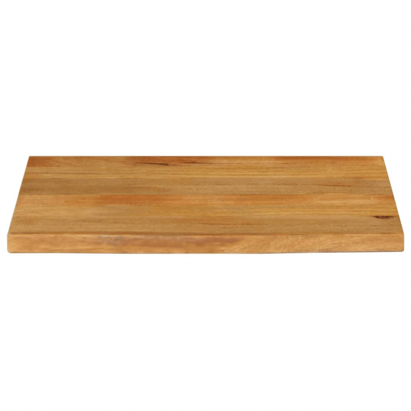 Tischplatte mit Baumkante 80x60x2,5 cm Massivholz Mango