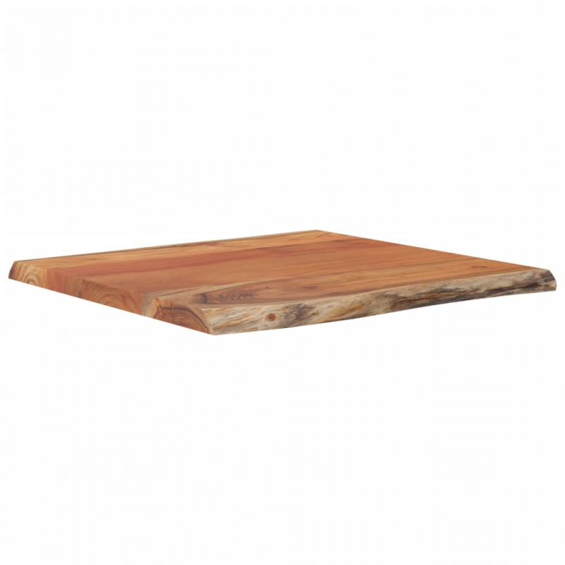 Tischplatte 40x40x2,5 cm Rechteckig Massivholz Akazie Baumkante