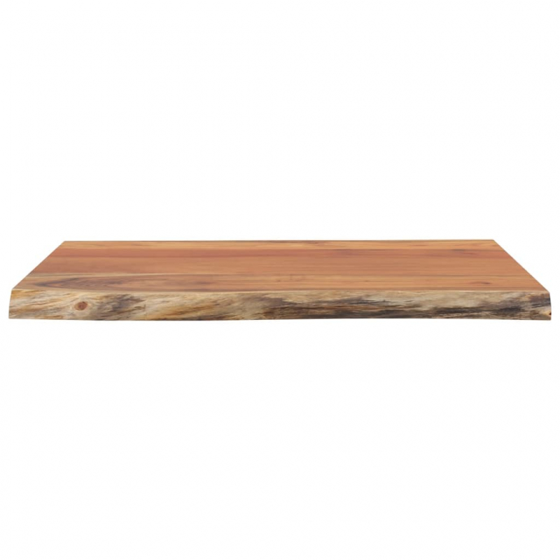 Tischplatte 40x40x2,5 cm Rechteckig Massivholz Akazie Baumkante