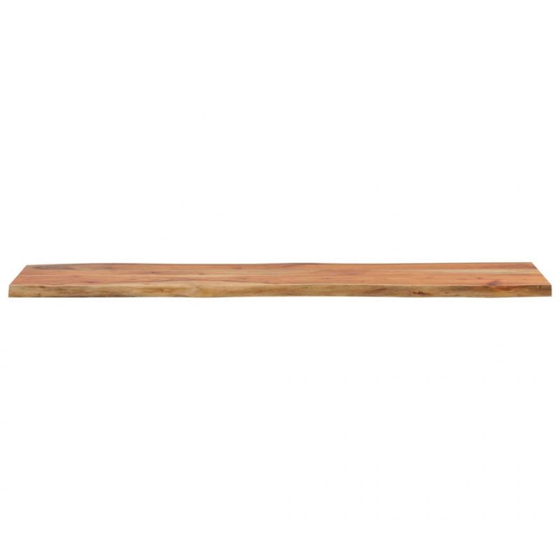 Tischplatte 140x40x2,5cm Rechteckig Massivholz Akazie Baumkante